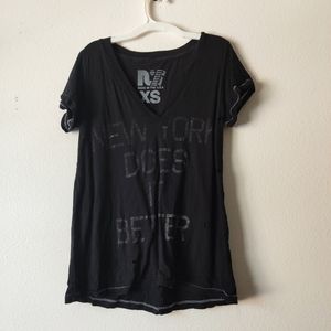 Rebel yell New York does it better distressed tee